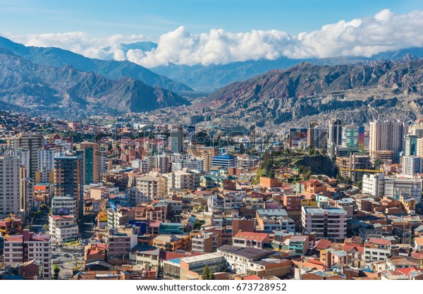 Paisaje Urbano De La Paz En Bolivia