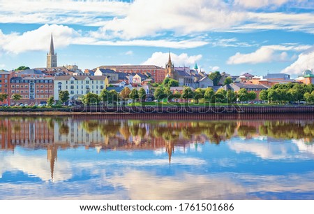 Cityscape of Londonderry, Northern Ireland