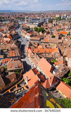 Similar – Aerial View Of Brasov City In Romania