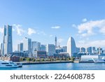 Cityscape of Minatomirai, Yokohama, Kanagawa Prefecture, Japan