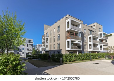 Cityscape with modern apartment buildings in a new residential area in the city, Concept for construction industy, estate agent and sale of condominiums - Shutterstock ID 1742030780