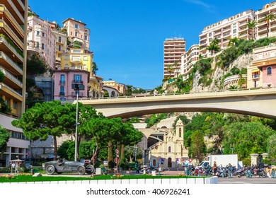 Cityscape of Monaco. Principality of Monaco, French Riviera