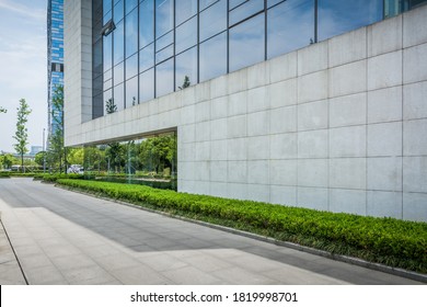 Cityscape office buildings with modern corporate architecture - business and success concept