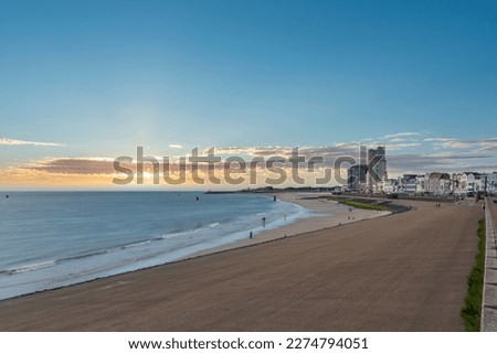 Cityscape on the Great Boulevard of Vlissingen, on the right the prison tower. Provinz Zeeland in the Netherlands Foto stock © 