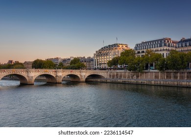 Cityscape of Paris by the Seine river at down. France - Shutterstock ID 2236114547
