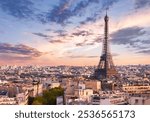 Cityscape of Paris with Eiffel Tower