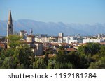 Cityscape of Pordenone, town in the autonomous region of Friuli in Italy, 