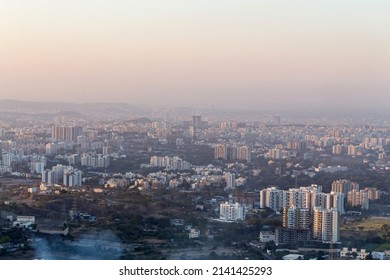 Cityscape Of Pune City  From Bopdev Ghat, Pune, Maharashtra, India