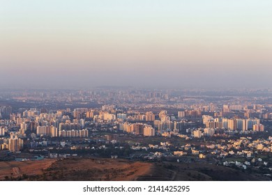 Cityscape Of Pune City  From Bopdev Ghat, Pune, Maharashtra, India