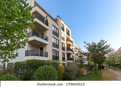 Cityscape of a residential area with modern apartment buildings, new green urban landscape in the city - Powered by Shutterstock