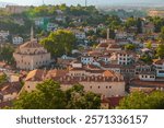 Cityscape of Safranbolu at sunset from Hidirlik Hill. Visit Safranbolu background photo.