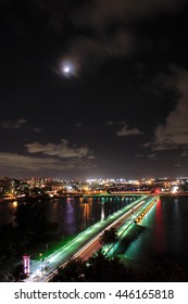 Cityscape Of San Juan Puerto Rico At Night