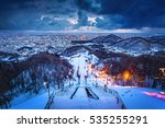 Cityscape of Sapporo at odori Park, Hokkaido, Japan