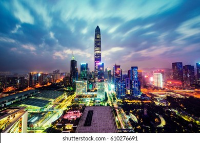 Cityscape In The Shenzhen,china