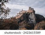 Cityscape of small medieval village in Civitacampomarano, Campobasso, Molise, Italy