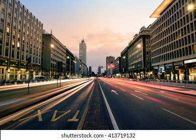 Cityscape At Sunset, Milan, Italy