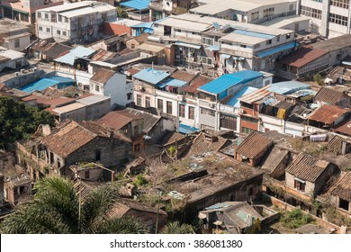 Cityscape With Urban Slums