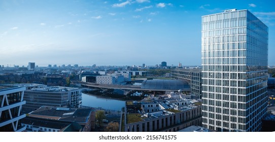 Cityscape View Of Berlin And Modern Office Building