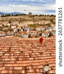 Cityscape view of the Hidirlik hill, you can survey the whole city. Safranbolu Hidirlik Hill, Safranbolu, Turkey. 25 Dec. 2024