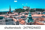 Cityscape View From Historic Bratislava Old Town-Bratislava Old Town Hall, St. Martin