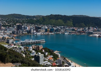 Cityscape Of Wellington Harbour New Zealand