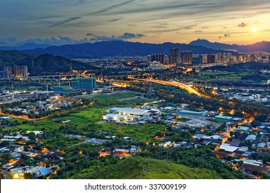 Cityscape Of Yuen Long, Hong Kong.