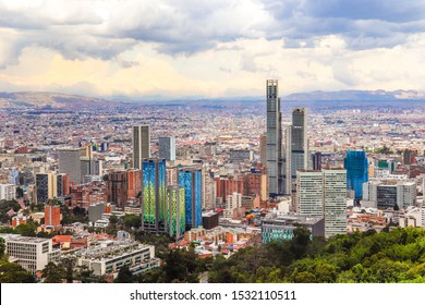 Cityscapes Of Bogota City Colombia