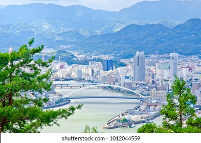 Cityscapes Of Kochi City, Shikoku, Japan.