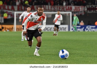 Ciudad De Buenos Aires, Argentina, 11 May 2022. Nicolas De La Cruz From River Plate During Copa Libertadores 2022 Match Between Alianza Lima From Perú.