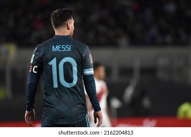 Ciudad De Buenos Aires, Argentina, 15 October 2021 Lionel Messi During South American Eliminatoria Qatar 2022 Match Against Perú.