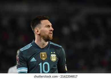 Ciudad De Buenos Aires, Argentina, 15 October 2021 Lionel Messi During South American Eliminatoria Qatar 2022 Match Against Perú.