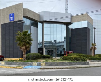 CIUDAD JUAREZ- CHIHUAHUA-MEXICO-FEBRUARY-2020: View of the City Chamber of Commerce office building, commonly called Canaco by its acronym, and which is located at Henry Dunant Ave.