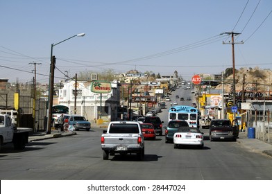 CIUDAD JUAREZ - FEB 28: Streets In Ciudad Juarez Are The Scene Of The Most Violent Drug Cartel Turf War In Mexico, On February 28, 2009.