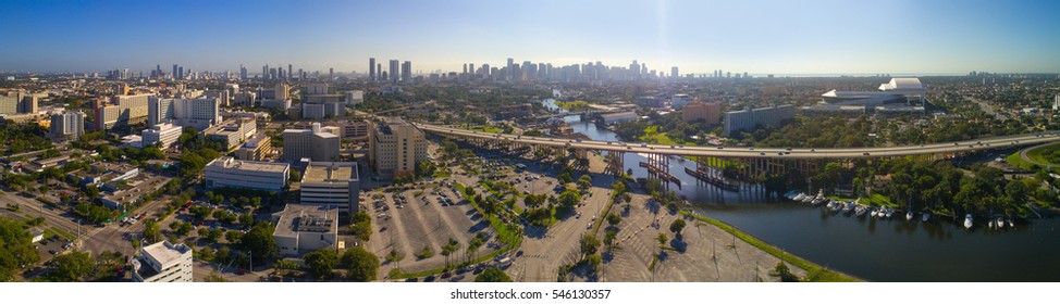 Civic Center Miami Aerial Panorama