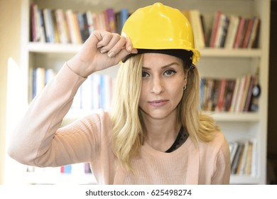 Civil Engineer Blonde Woman