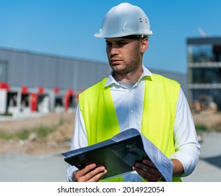 Civil Engineer Constriction Site Construction Industry Stock Photo ...