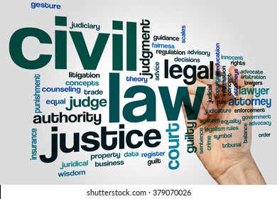 Civil Law Word Cloud Concept