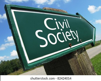 Civil Society Road Sign