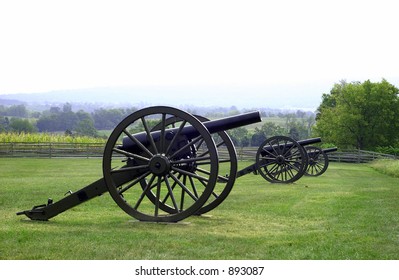 Civil War Cannon At Gettysburg, PA Battlefield