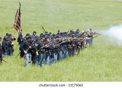 Civil War Reenectment, The Battle Of Chancellorsville.