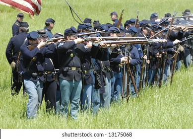 Civil War Reenectment, The Battle Of Chancellorsville.