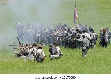 Civil War Reenectment, The Battle Of Chancellorsville.