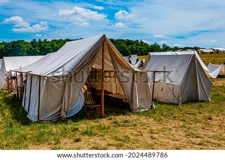 Civil War Wall Tent, Gettysburg 150th Reenactment, July 2013