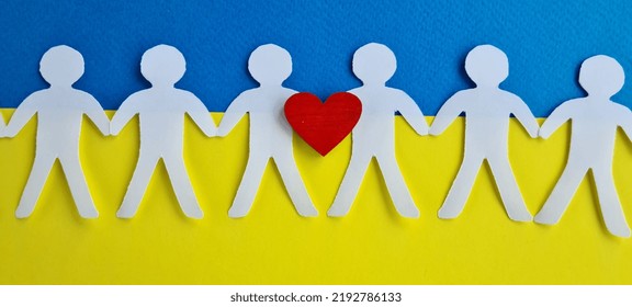 Civilians Ukraine Hold Hands Heart Icon Stock Photo 2192786133 ...