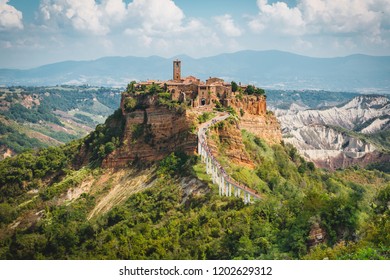 Civita di Bagnoregio - endangered old town in the Province of Viterbo in central Italy. - Powered by Shutterstock