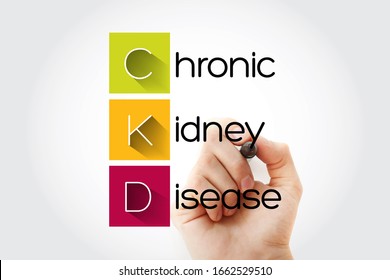CKD - Chronic Kidney Disease acronym, health concept background