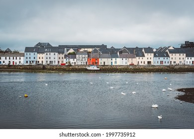 The Claddagh in Galway city during a gloomy day