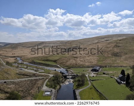 Claerwen Dam looking out over the river