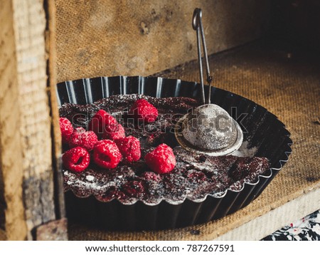 Similar – Image, Stock Photo Raspberries smoothie bowls