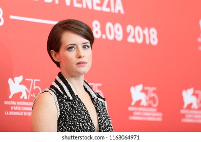 Claire Foy Attend 'First Man' Photocall During The 75th Venice Film Festival, In Venice, Italy, On August 29, 2018.